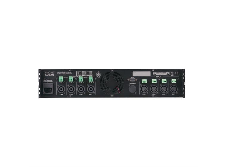 Audac SMQ 350 - 4-channel Digital Power Amplifier 4 x 350 W